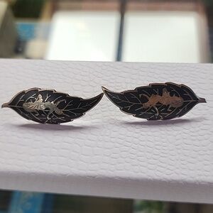 Siam sterling earrings